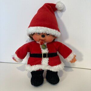 Monchhichi Monkey Santa Claus Christmas Plush Sekiguchi Doll Toy Japanese